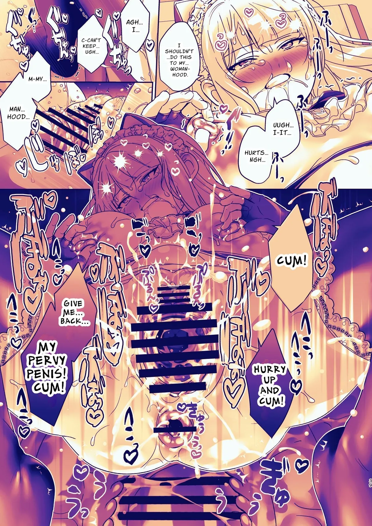 Seitokaichou wa Nyotaika kara Nigenai | The Council President Cannot Escape Feminization page 39 original parody - ahegao anal hentai manga - read online free