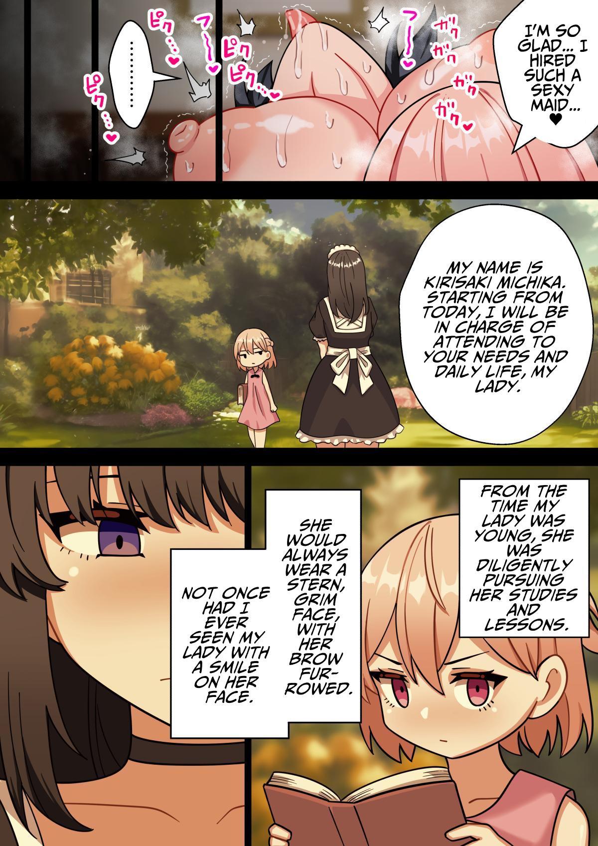 [Hota Home (Hotaru)] 24-Jikan Oho-goe Doubutsu Koubi no Yakata ~Futanari Ojou-sama ga Bakunyuu Maid ni Chinpo Kanri Sareru Hanashi~ | The House of 24 Hour Moaning Inducing Animalistic Mating [English] [T's Translations] page 60 original parody - sole female nakadashi hentai manga - read online free