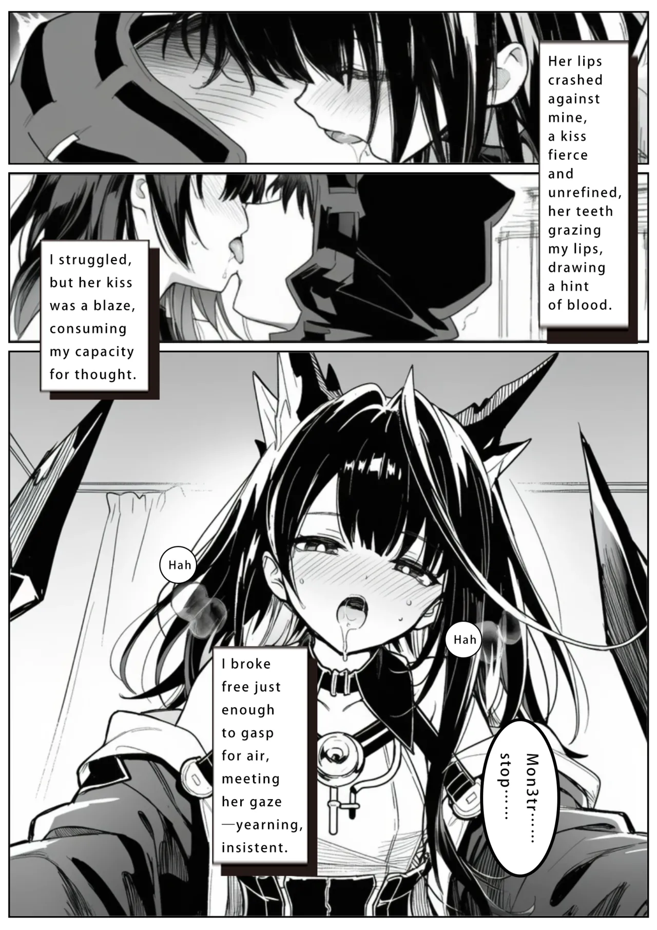The Consequence of Unrequited Love...? page 15 featuring mon3tr arknights parody - ai generated hentai manga - read online free