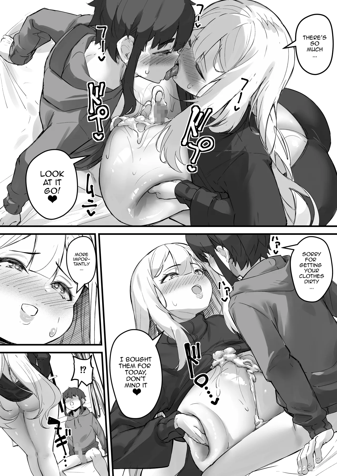 [Baku-π-dou (Kuchi VE)] 2m no Toshishita Kanojo | My 2-Meter-Tall Younger Girlfriend [English] {Doujins.com} page 32 original parody - kissing virginity hentai manga - read online free