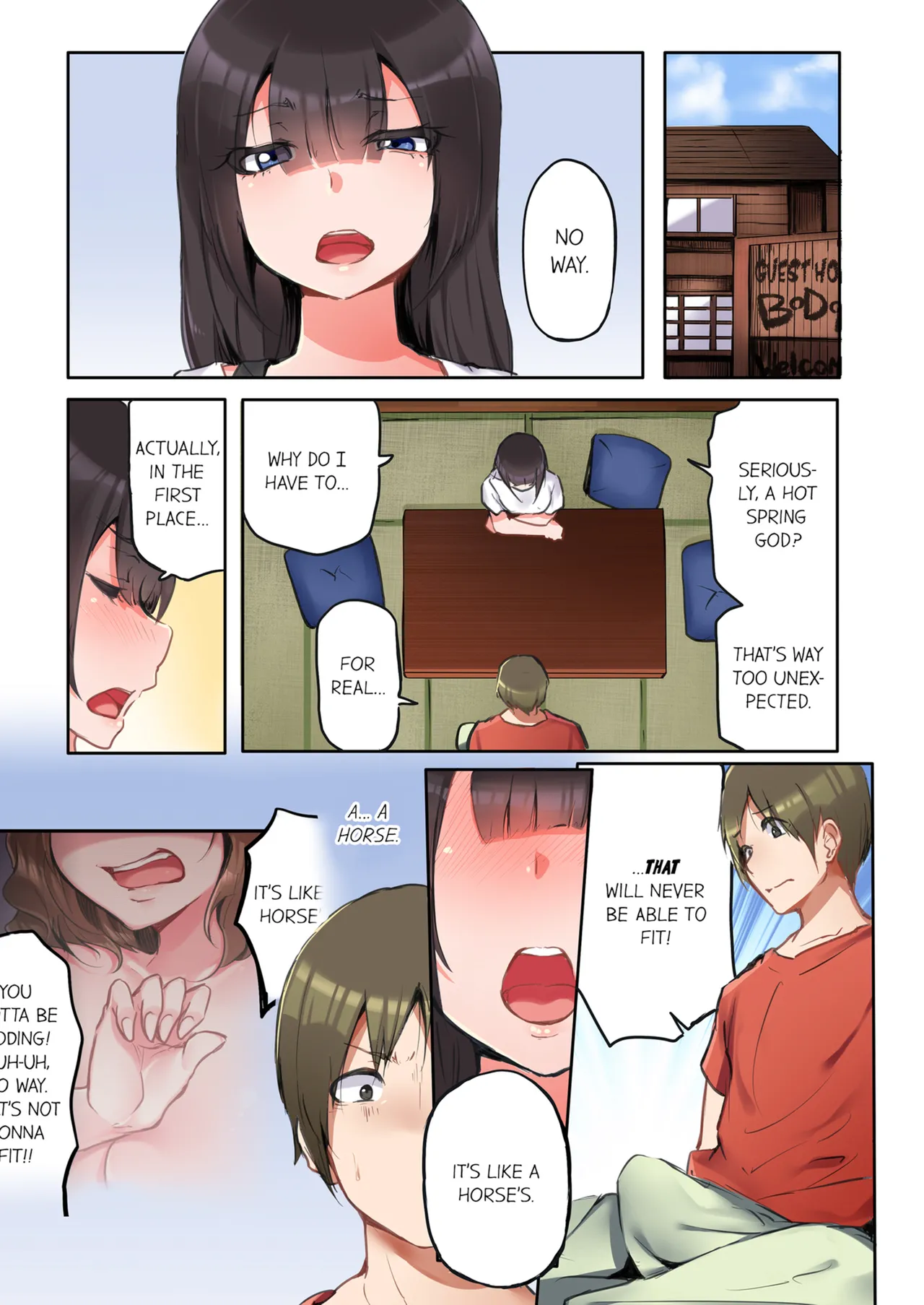 That Won't Fit...! All Night Sex with the Biggest Cock Vol.1 page 50 - mmf threesome group hentai manga - read online free