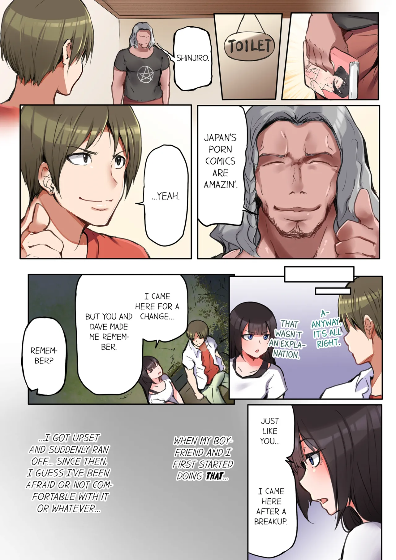 That Won't Fit...! All Night Sex with the Biggest Cock Vol.1 page 55 - mmf threesome group hentai manga - read online free