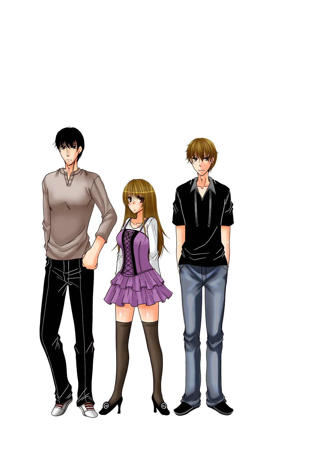 ○○○○ na Watashi page 26 original parody - mmf threesome group hentai manga - read online free