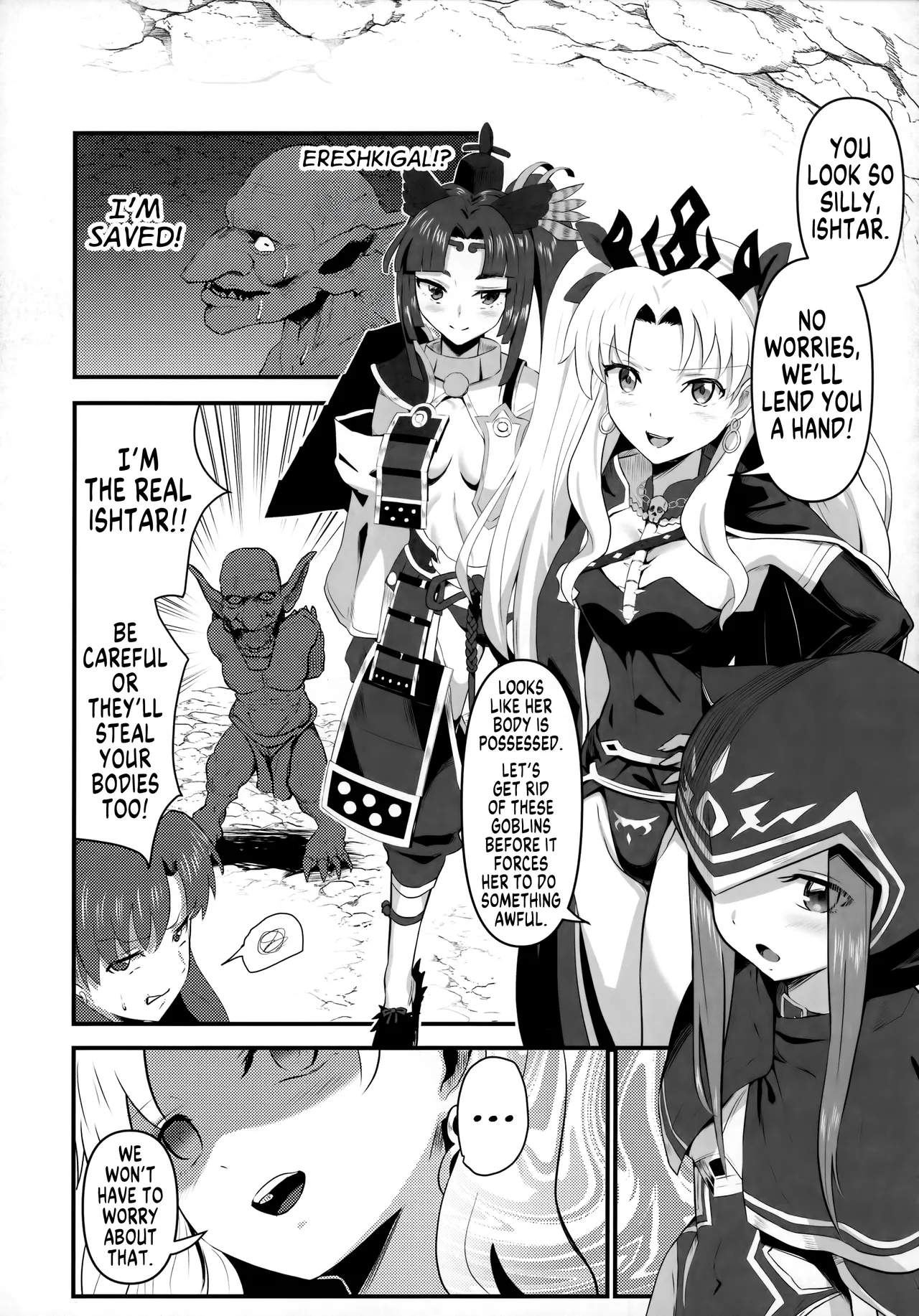 Swap Ishtar page 9 featuring ereshkigal fate grand order parody - nakadashi stockings hentai manga - read online free