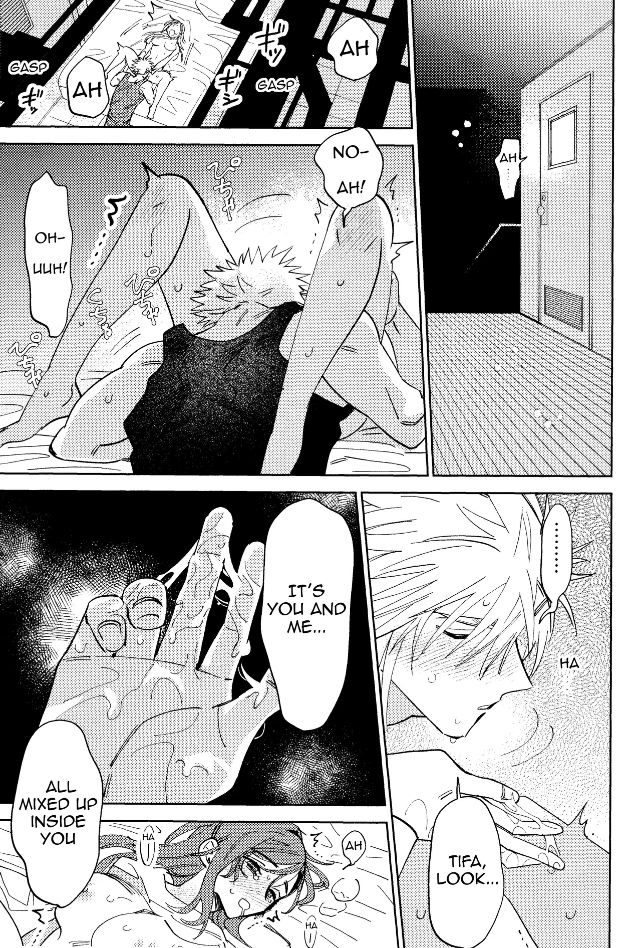 Somarune page 42 featuring cloud strife final fantasy vii parody - kissing big breasts hentai manga - read online free