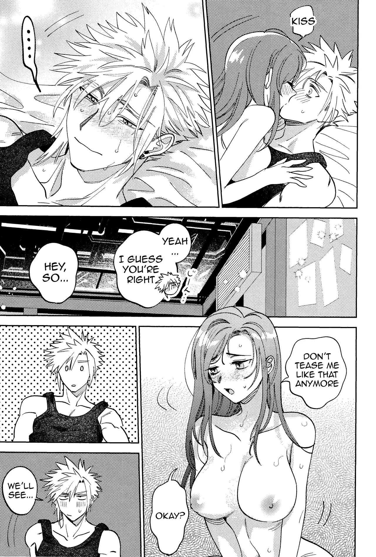Somarune page 52 featuring cloud strife final fantasy vii parody - kissing big breasts hentai manga - read online free