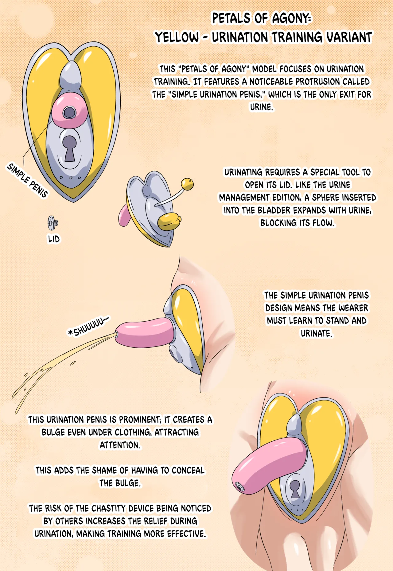 Petals of agony page 38 original parody - chastity belt urethra insertion hentai manga - read online free