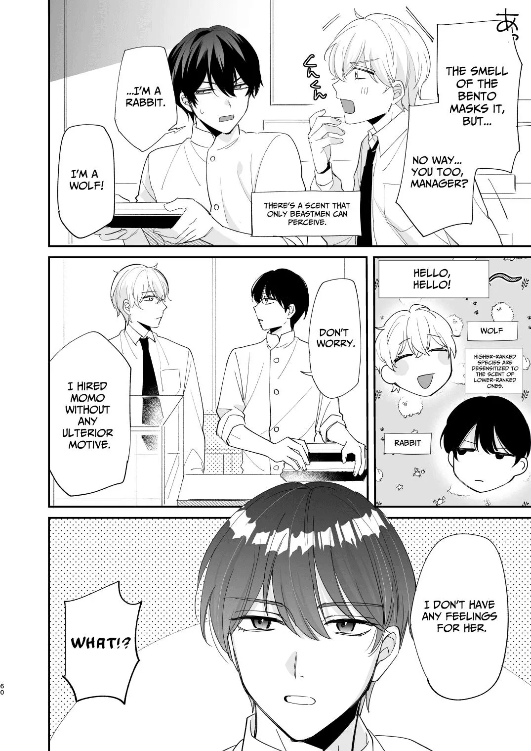 [Makai] Saikyou Zetsurin Dekachinpo ni Odosarete Imasu ~Suki ni Natta Hito wa Ookami no Matsuei deshita~ | Threatened by an Ultimate Unrelenting UltraDick ~the guy I fell for is a wolfen descendent~ [English] [Nasmas] page 60 original parody - sole female sole male hentai manga - read online free