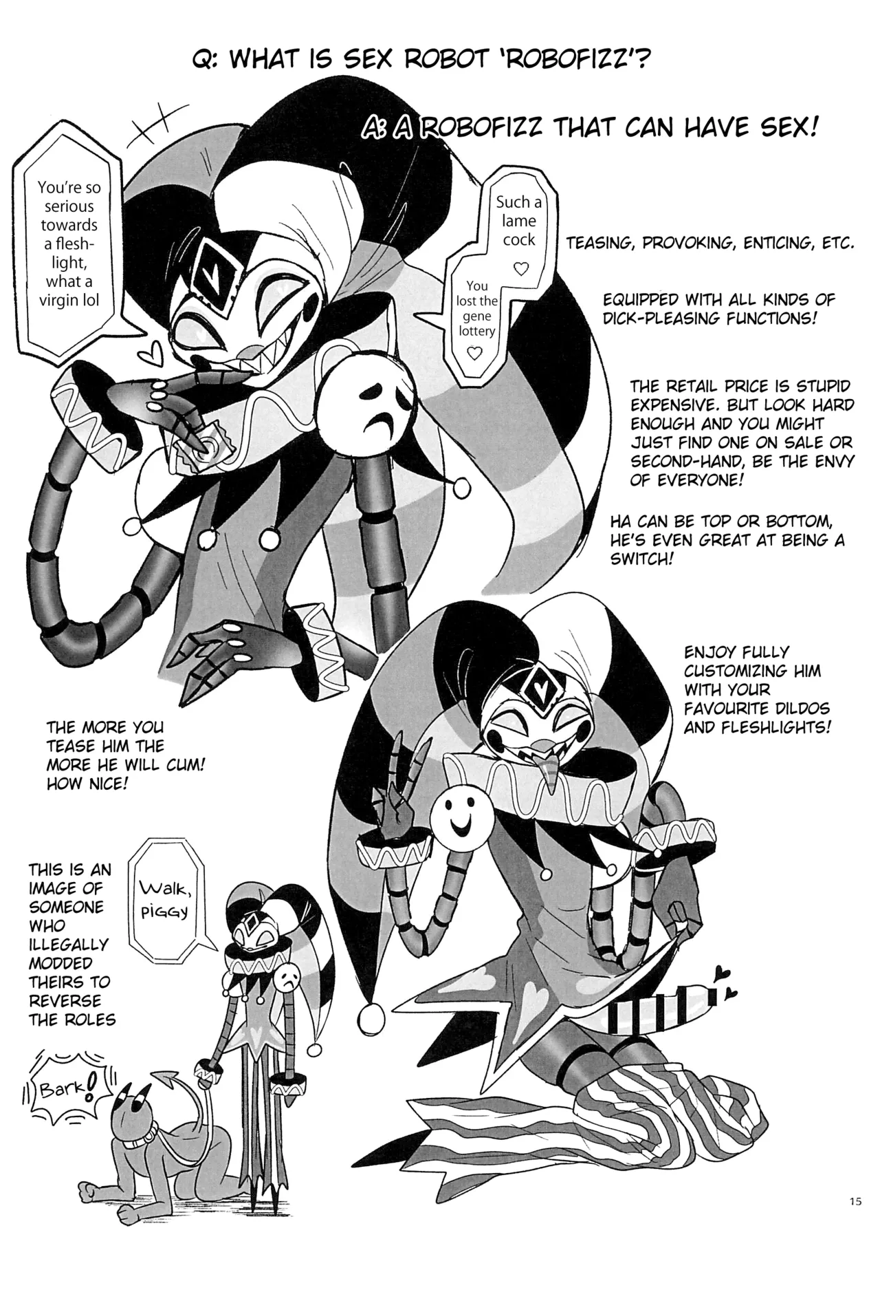 RoboFizz to Asobo  | Playing with RoboFizz page 14 helluva boss parody - nakadashi robot hentai manga - read online free