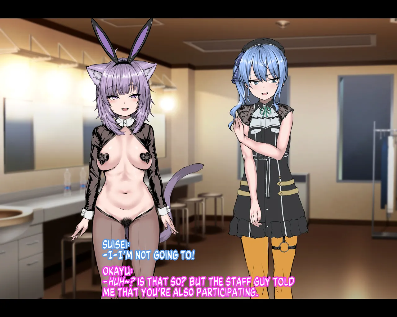 Hoshi no Ochikata | How the Star Fell page 22 featuring nekomata okayu hololive parody - squirting big breasts hentai manga - read online free