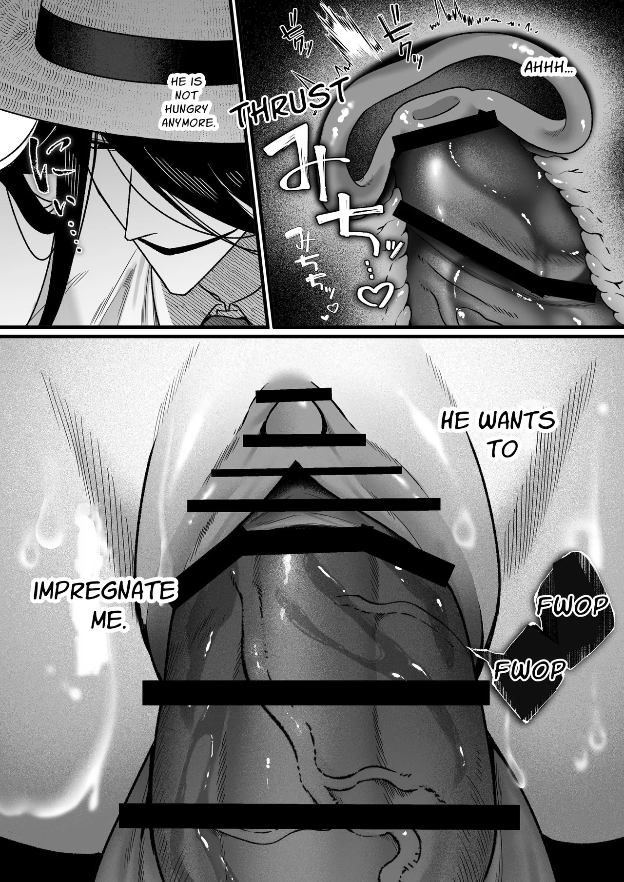 Hasshaku-sama Forcibly Inseminates Cuntboy - Page 28