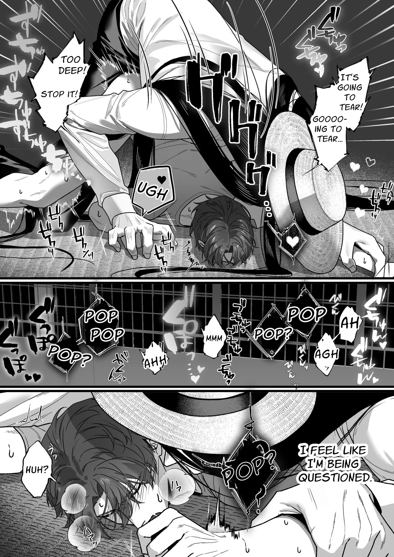 Hasshaku-sama Forcibly Inseminates Cuntboy - Page 37