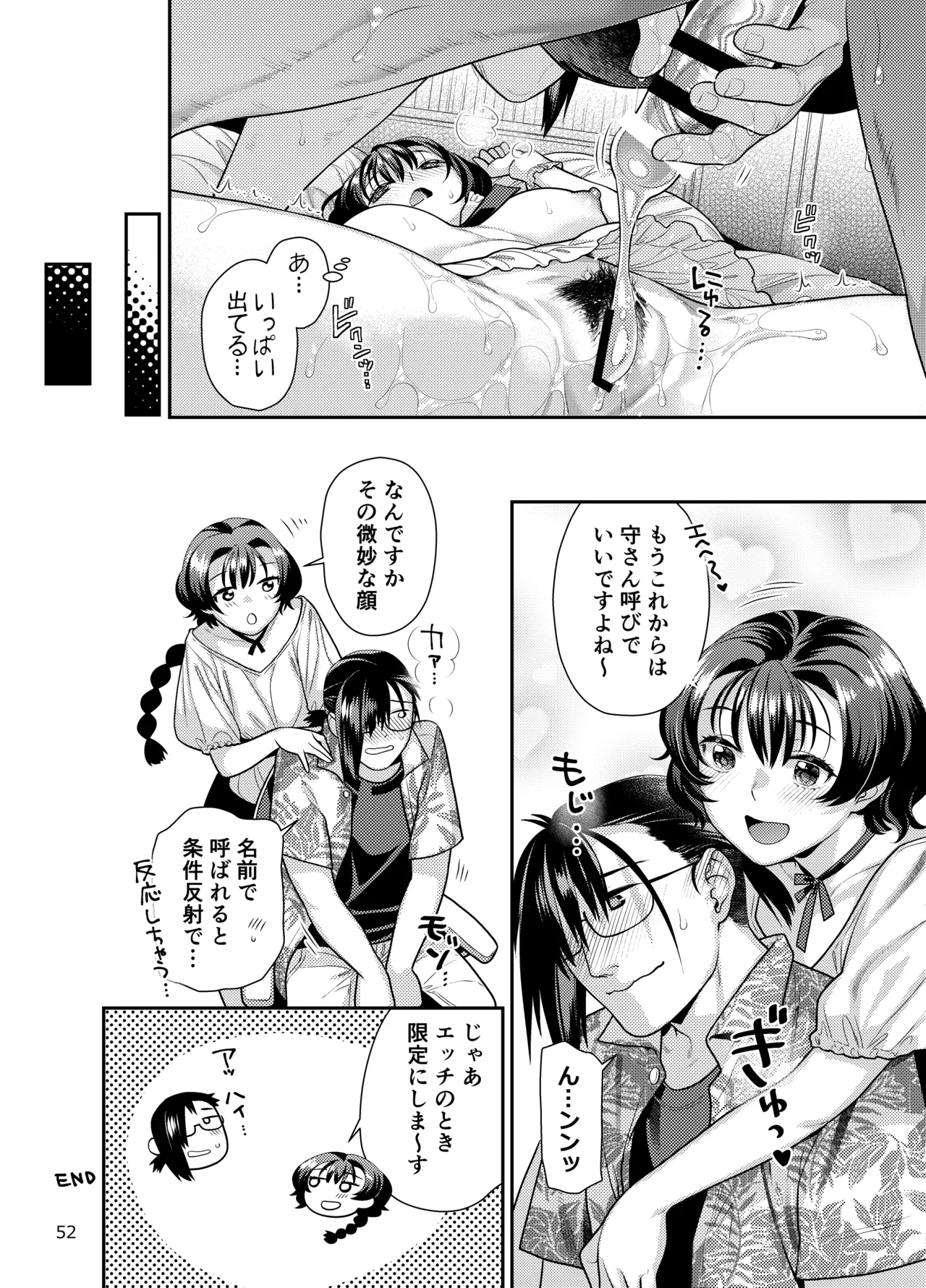 Seiyoku Tsuyotsuyo Joshi wa Okute Eromangaka-san ni Gohoushi Play Shitai page 52 original parody - sole female sole male hentai manga - read online free