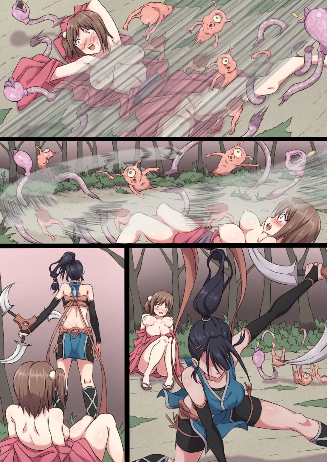 Kunoichi Ayame's Defeat page 51 - kunoichi monster hentai manga - read online free