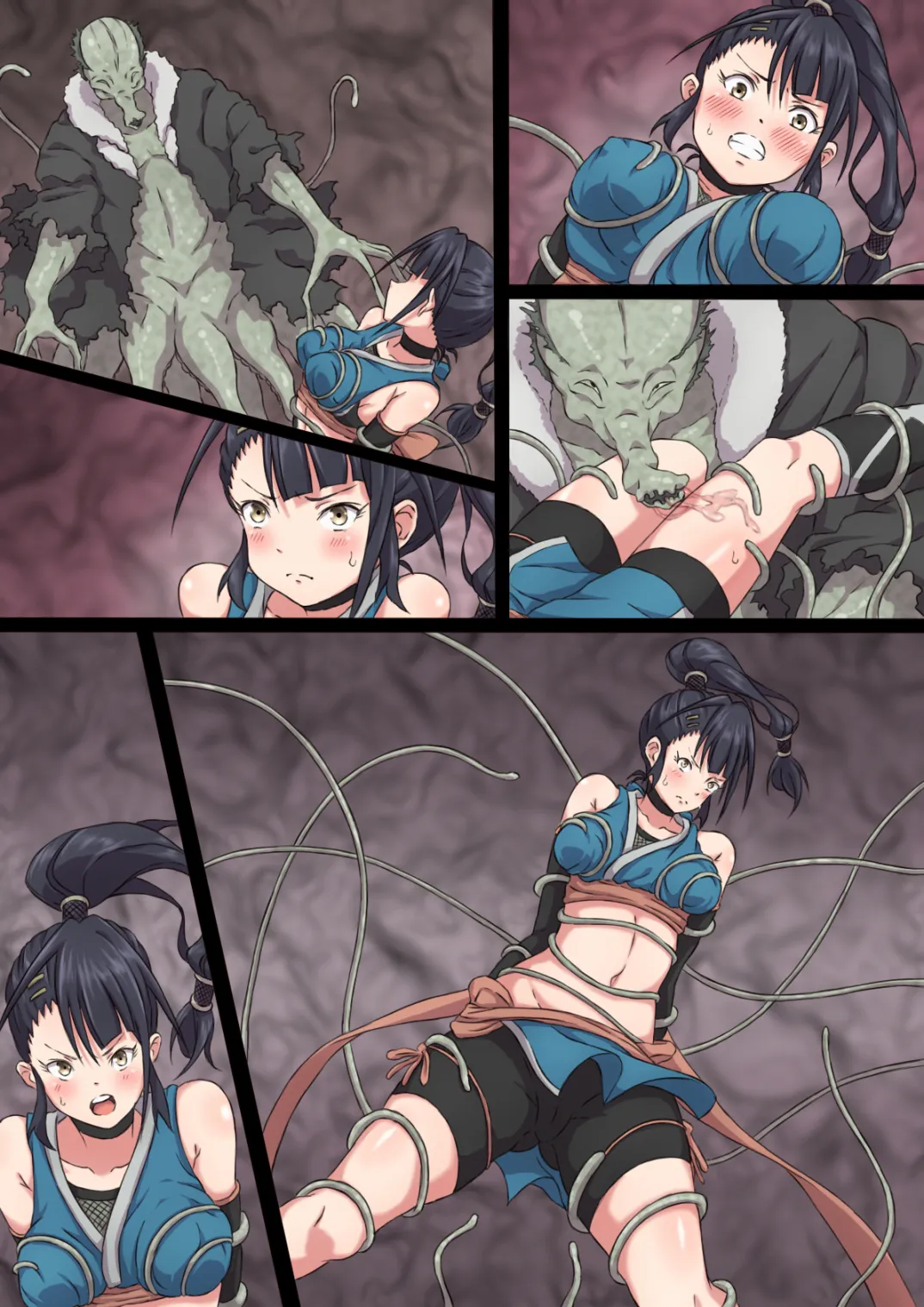 Kunoichi Ayame's Defeat page 60 - monster kunoichi hentai manga - read online free