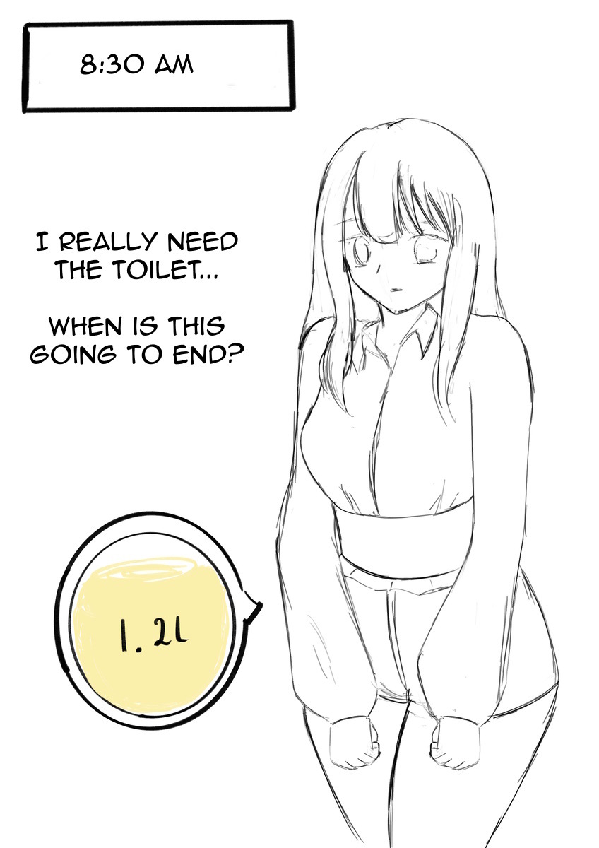 A girl who is going to hold her pee for 24 hours - Page 11