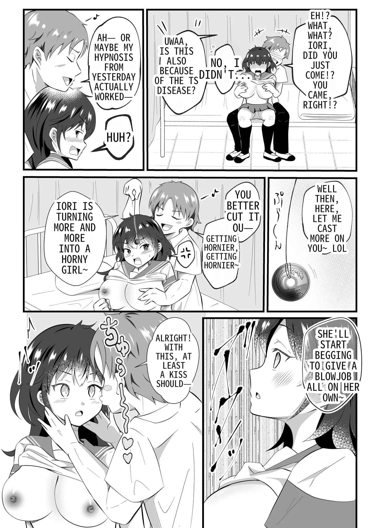 I Tried to Hypnotize my Friend Who was in a TS Situation page 15 original parody - squirting kissing hentai manga - read online free