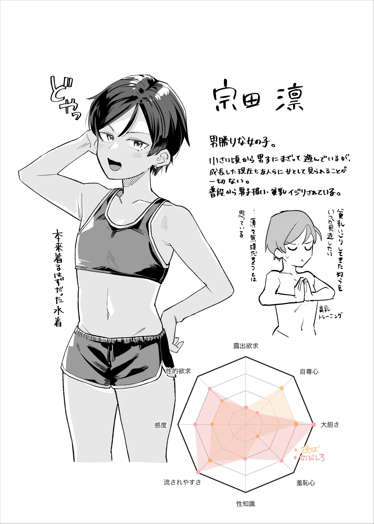 Otoko Mizugi Challenge 1-3 page 10 original parody - no penetration tomboy hentai manga - read online free