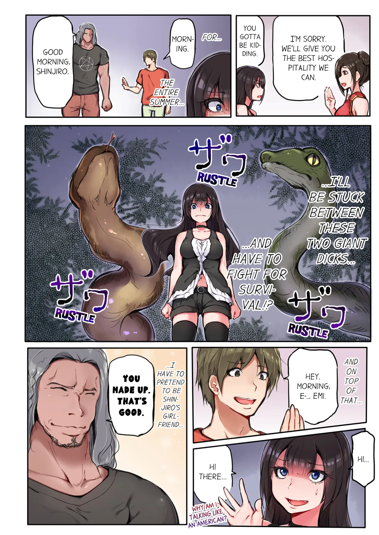 That Won't Fit...! All Night Sex with the Biggest Cock Vol.1-5 page 29 - mmf threesome group hentai manga - read online free