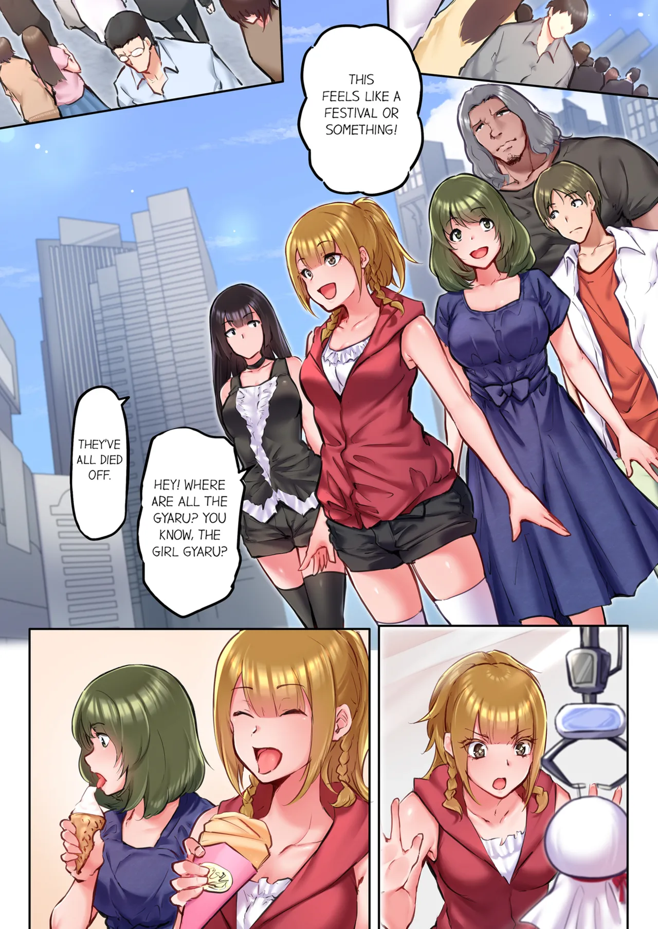 That Won't Fit...! All Night Sex with the Biggest Cock Vol.1-5 page 298 - mmf threesome group hentai manga - read online free
