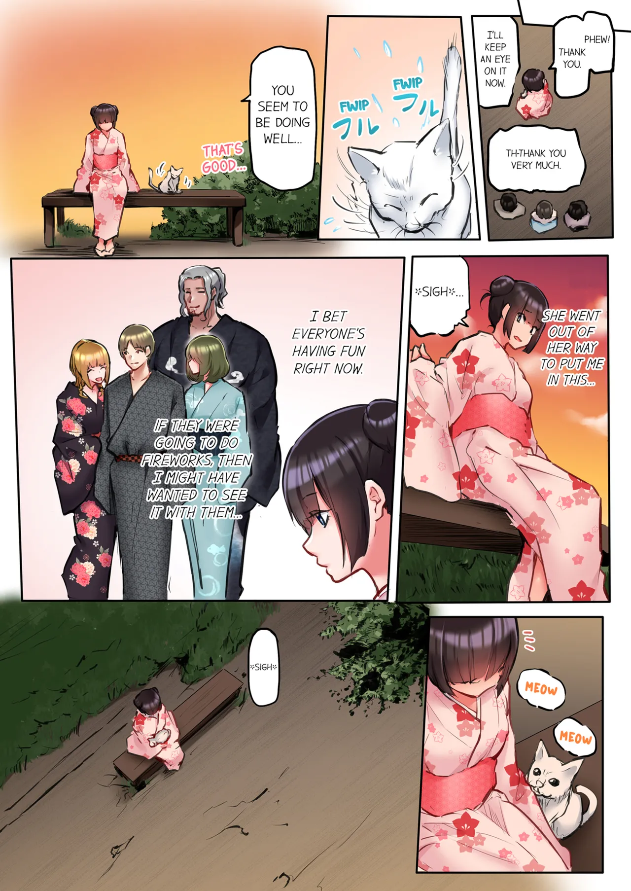 That Won't Fit...! All Night Sex with the Biggest Cock Vol.1-5 page 345 - mmf threesome group hentai manga - read online free