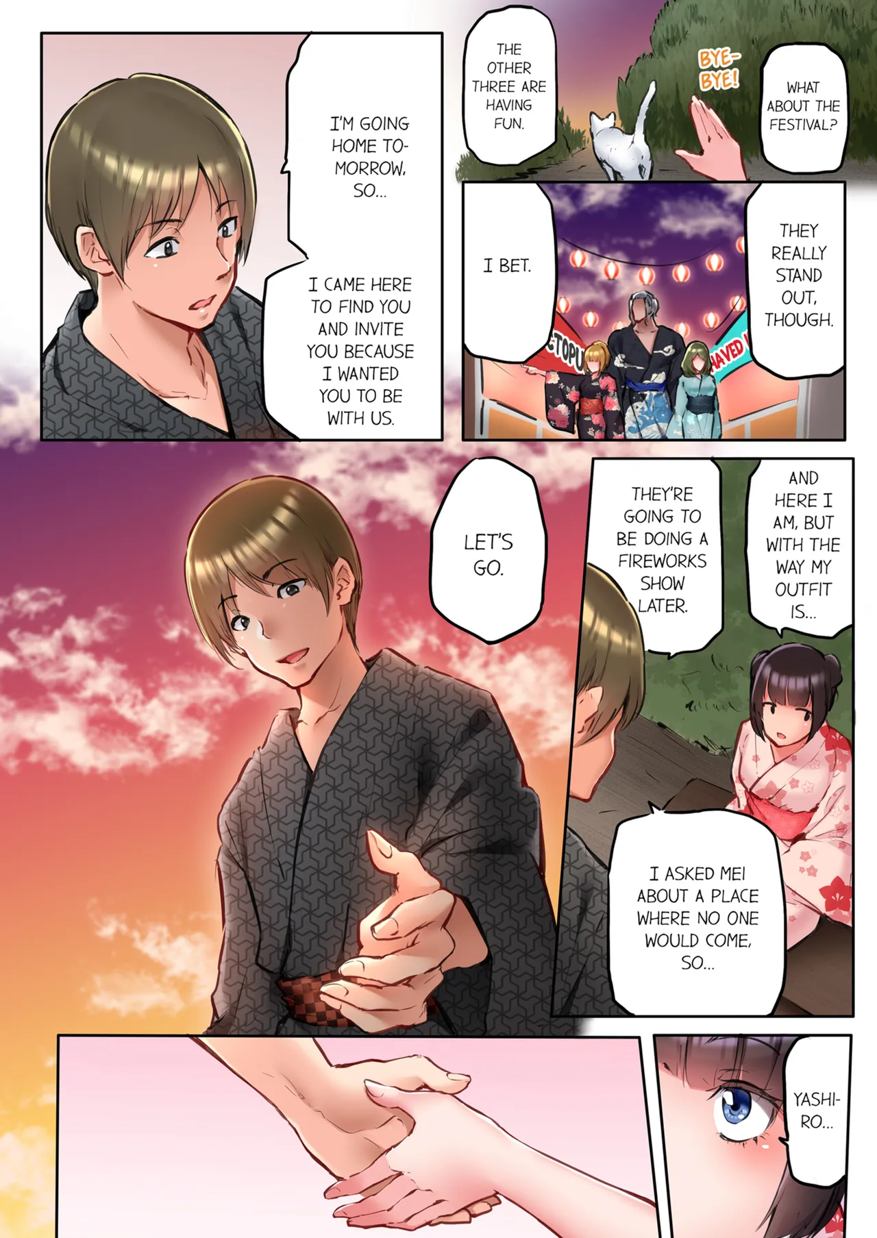 That Won't Fit...! All Night Sex with the Biggest Cock Vol.1-5 page 347 - mmf threesome group hentai manga - read online free
