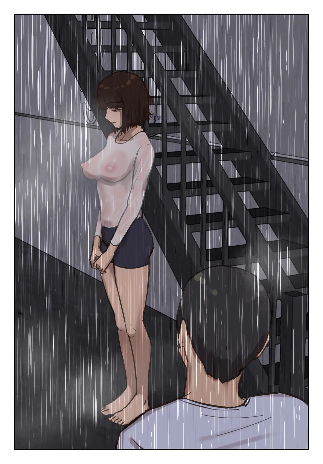 Sotsu Aru ni Ita Menshiki no Nai Fu Tōkō no Kimi ga. page 119 original parody - full color mosaic censorship hentai manga - read online free