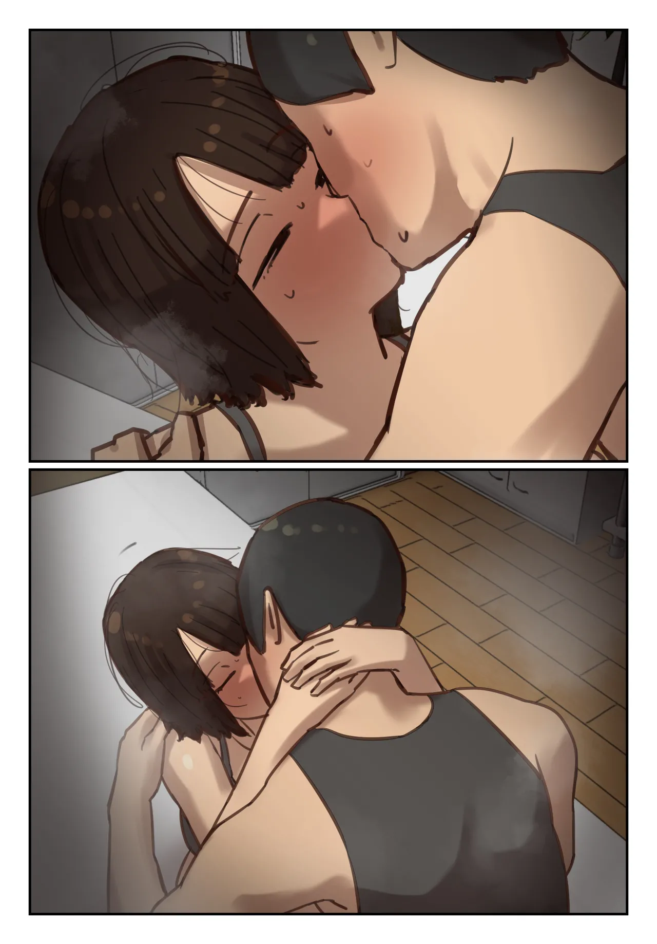 Sotsu Aru ni Ita Menshiki no Nai Fu Tōkō no Kimi ga. page 22 original parody - full color mosaic censorship hentai manga - read online free