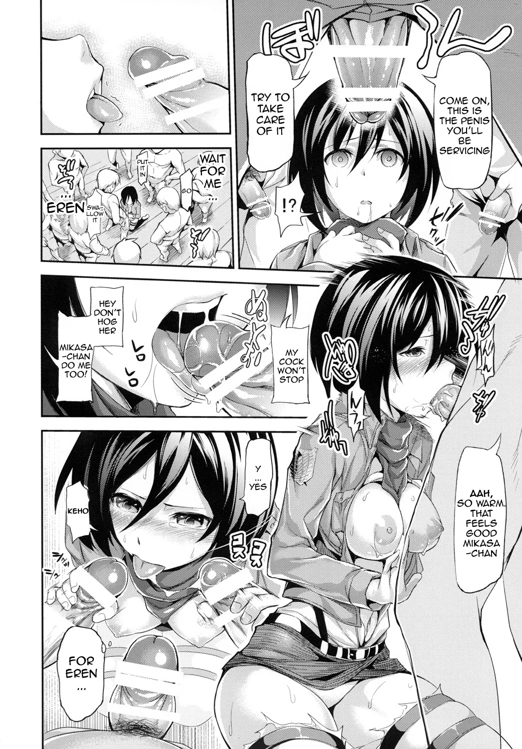 Annie leohart page 9 featuring mikasa ackerman shingeki no kyojin parody - compilation hentai manga - read online free