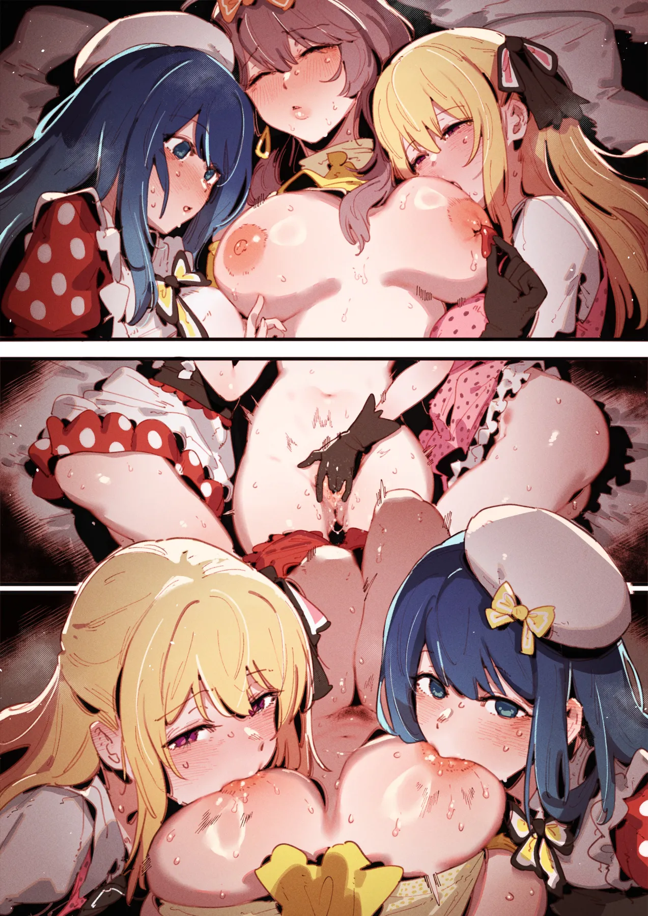 01-25_Akane &...😎🍆💢 & _Kana &...👒🍆💢 & Miyako page 131 featuring aqua hoshino oshi no ko parody - squirting kissing hentai manga - read online free