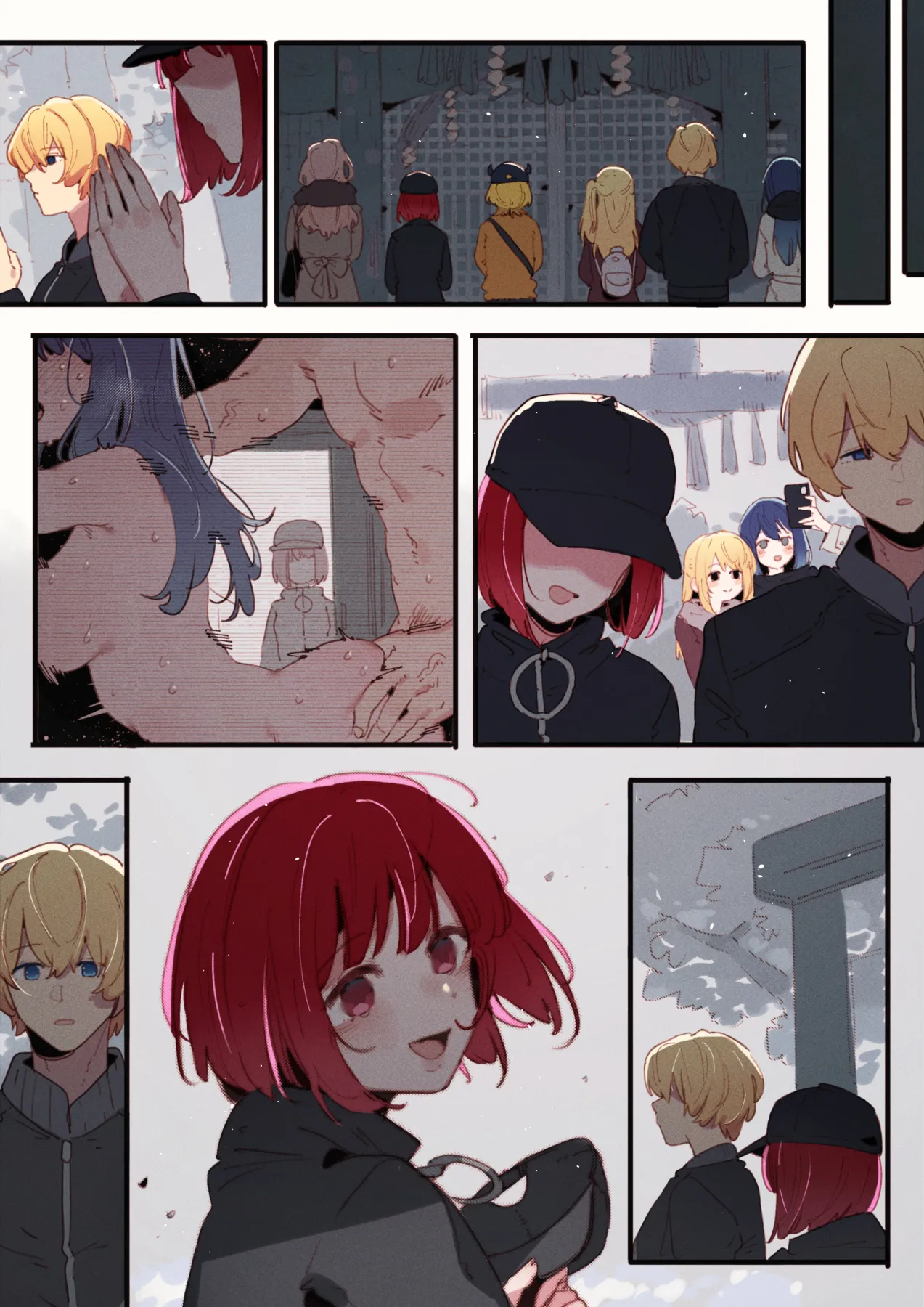 01-25_Akane &...😎🍆💢 & _Kana &...👒🍆💢 & Miyako page 156 featuring aqua hoshino oshi no ko parody - squirting kissing hentai manga - read online free