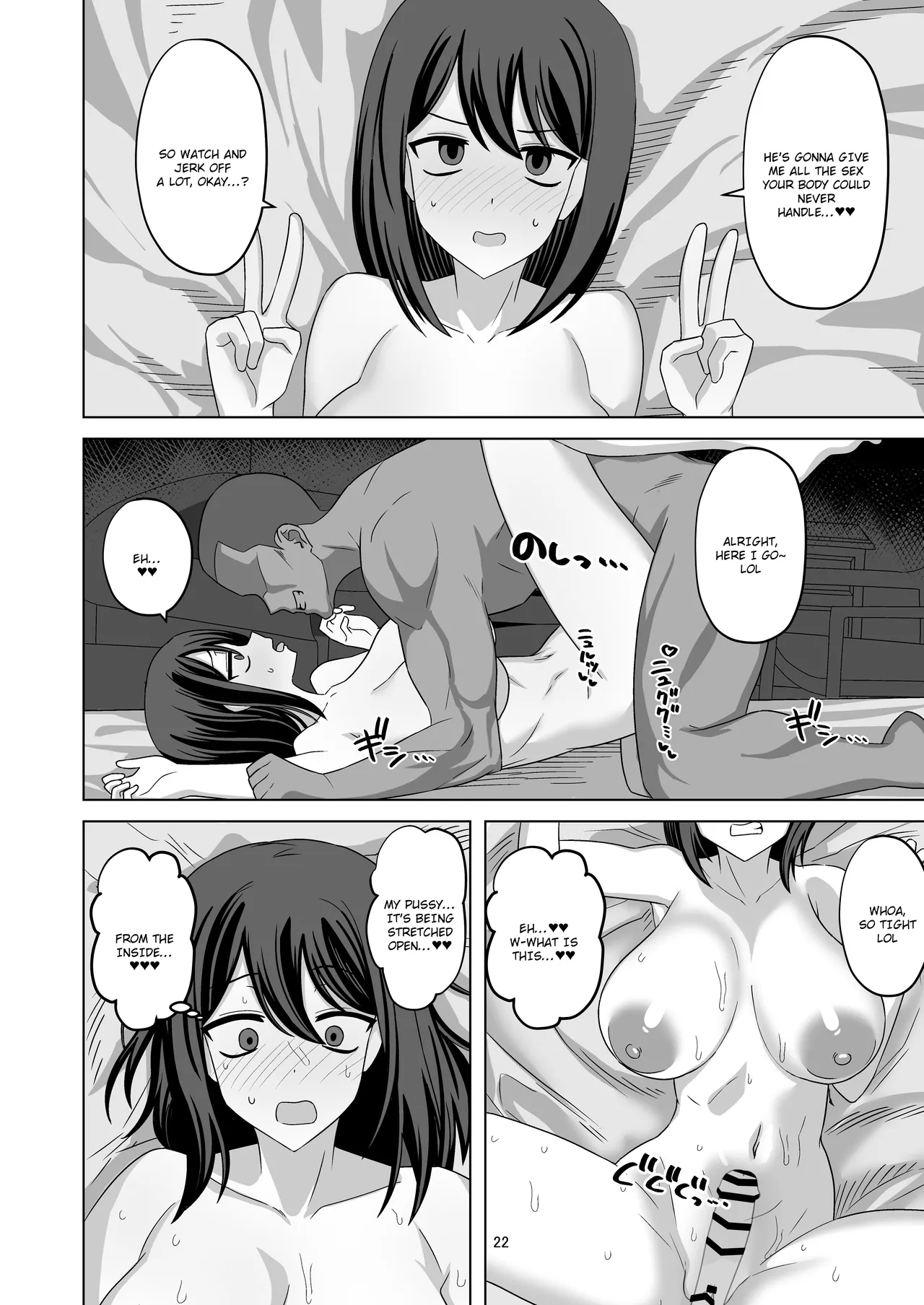 Muhyoujou-kko Netorase Takuran | Poker Faced Girlfriend's Cuckolding and Breeding page 22 original parody - handjob kissing hentai manga - read online free
