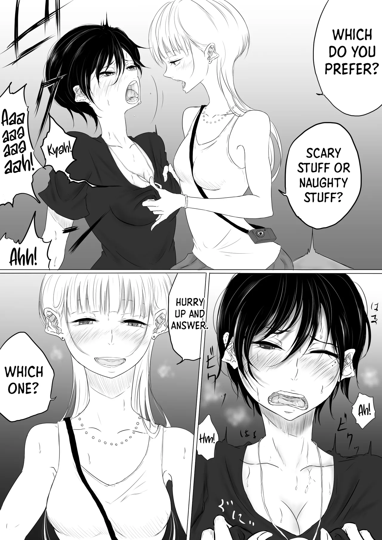 DANCE WITH THE FEAR page 13 original parody - females only yuri hentai manga - read online free
