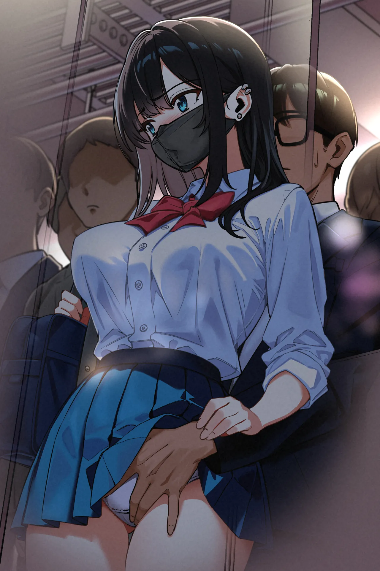 Densha, Joshikousei. - Train Molester page 116 original parody - sole female sole male hentai manga - read online free