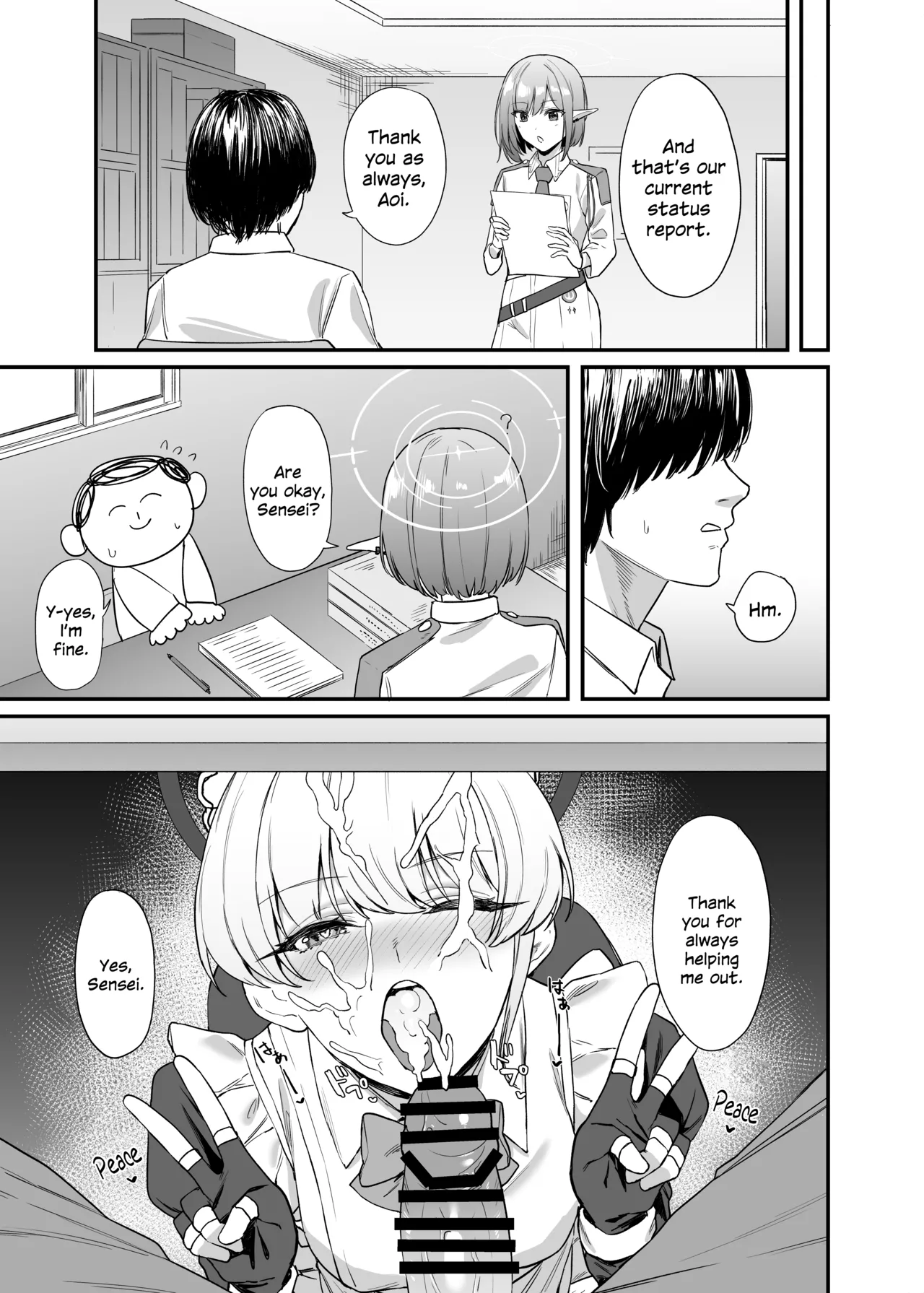 Asuma Toki no Secret Service page 30 featuring sensei blue archive parody - maid emotionless sex hentai manga - read online free