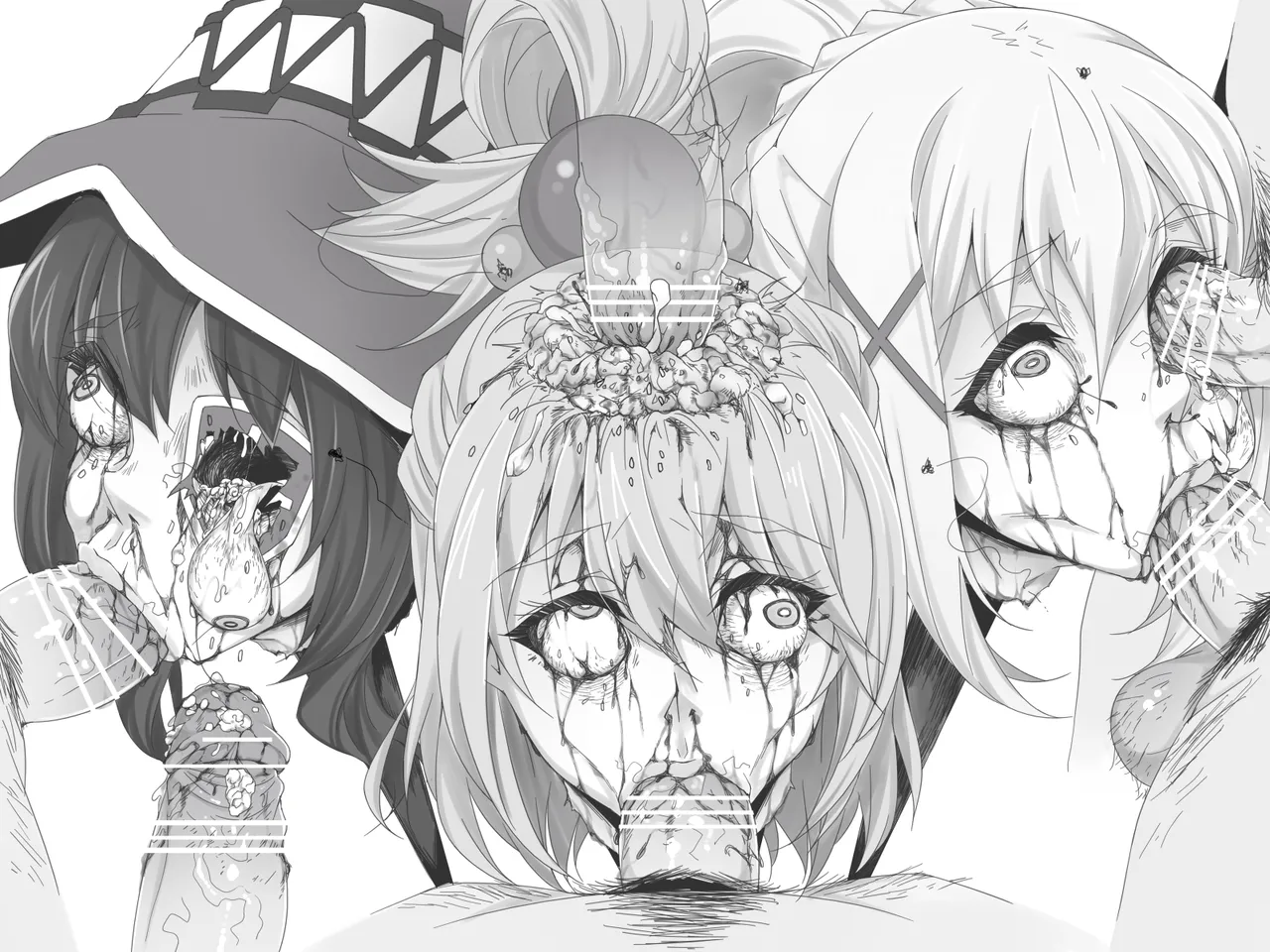 bekon15 / ko1444  / Bacon  Ryona graffiti 1-11 + 2 Skeb guro Pixiv posts. page 23 featuring sakura matou dungeon ni deai o motomeru no wa machigatteiru darou ka parody - guro body writing hentai manga - read online free