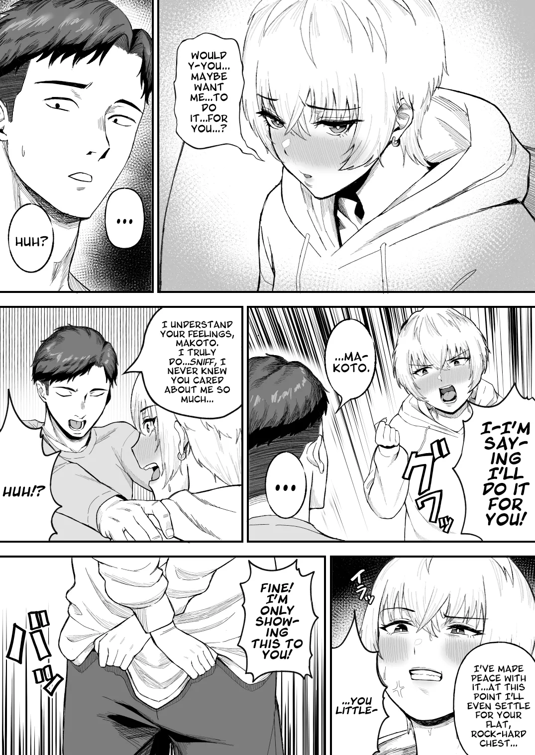 Shinyuu no Ikemen Danshi ga Jitsu wa Bakunyuu Joshi da to Hanmei shita Baai | I Found Out My Pretty Boy Friend Was Actually A Chick With Huge Tits! - Page 6