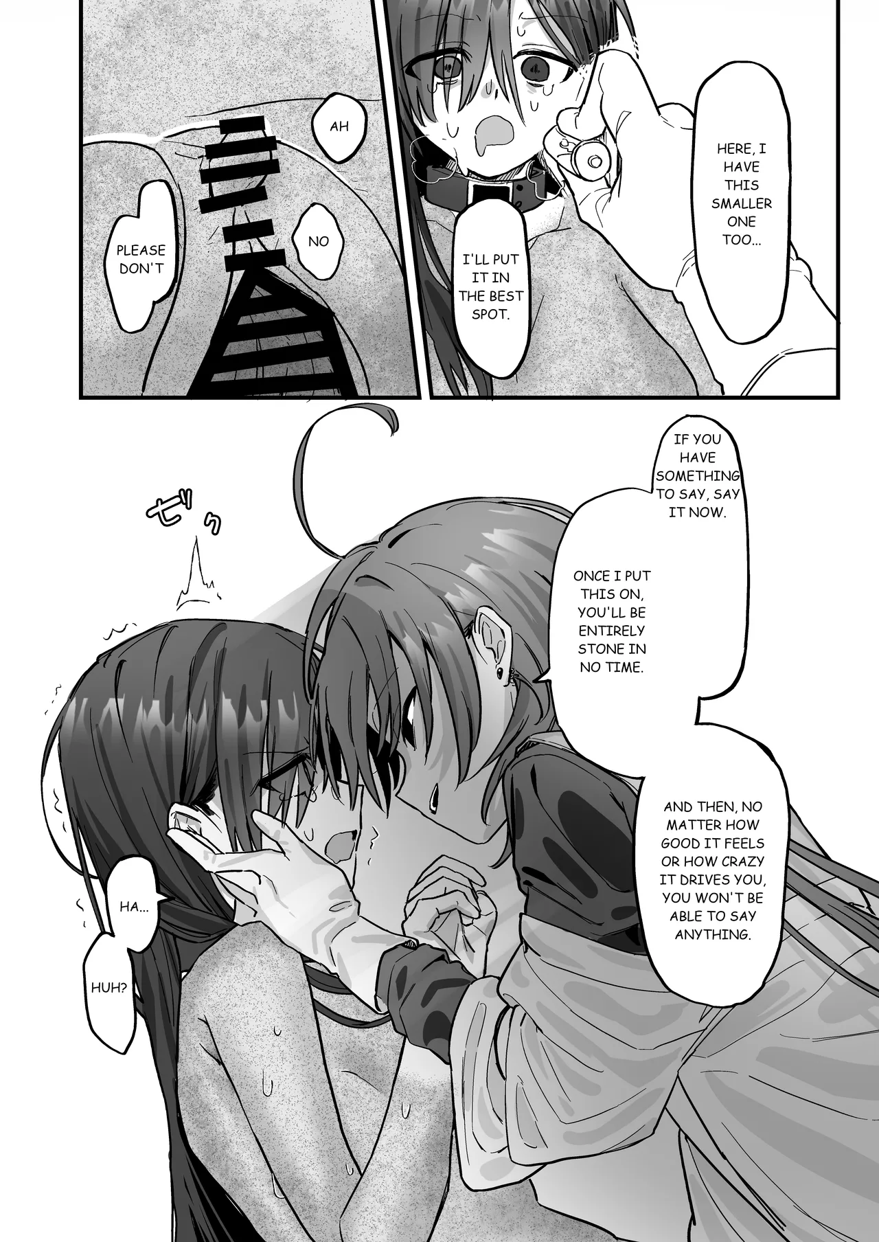 Shinjin Kenshuu de Kairaku Sekika Zeme... desu ka!? | Pleasure Petrification Torture During New Employee Training...!? page 25 original parody - rough translation yuri hentai manga - read online free