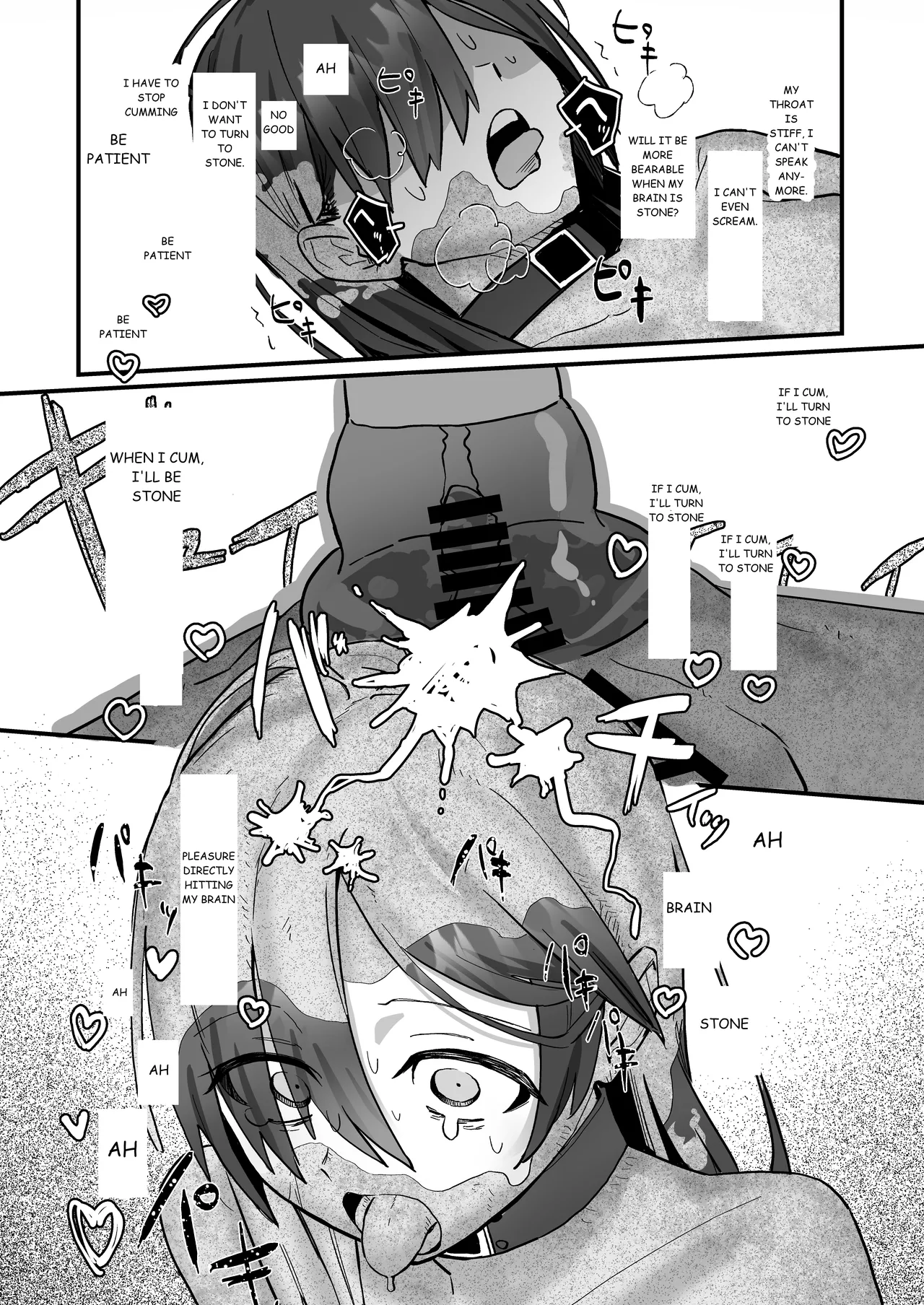 Shinjin Kenshuu de Kairaku Sekika Zeme... desu ka!? | Pleasure Petrification Torture During New Employee Training...!? page 28 original parody - rough translation yuri hentai manga - read online free