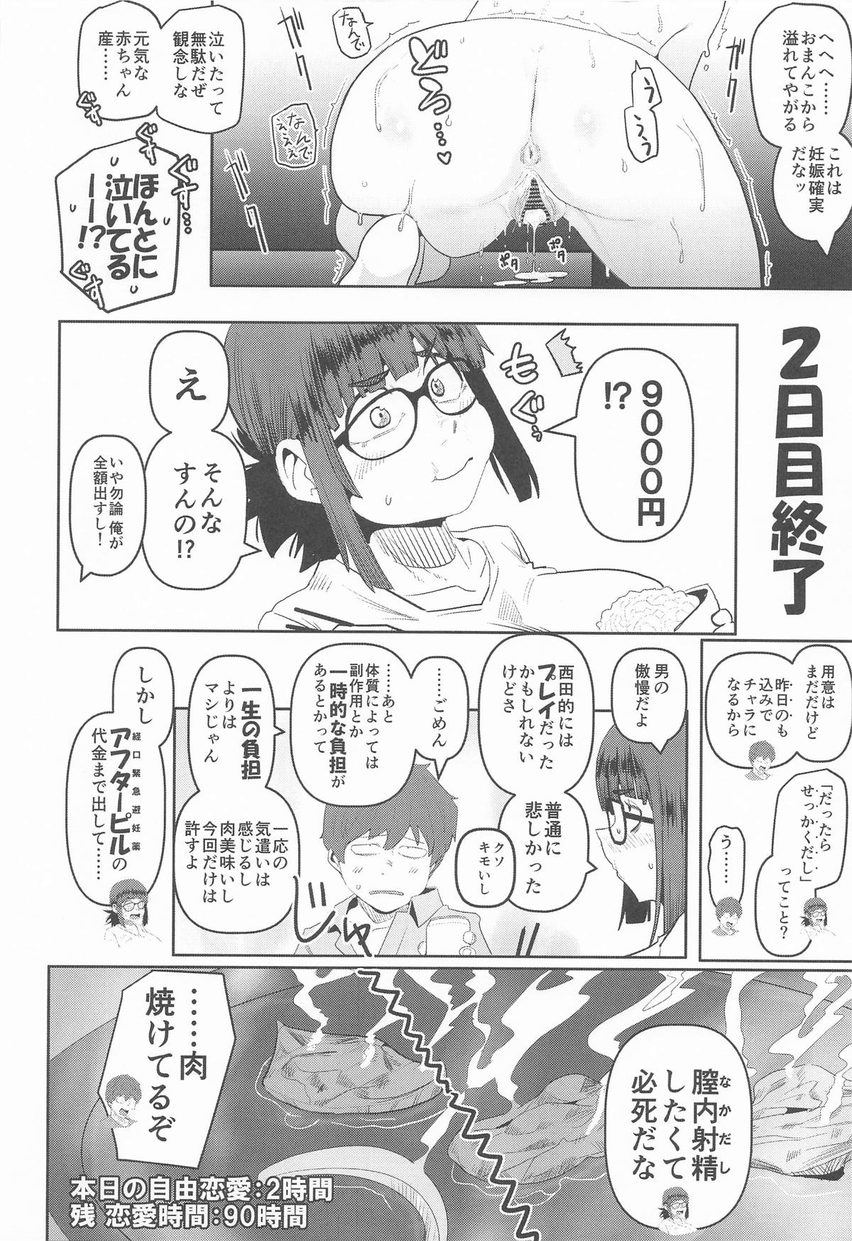 堕〇67パーセント 現役爆乳金欠JD吉澤さんの完全個室型強制自由恋愛 - Page 29