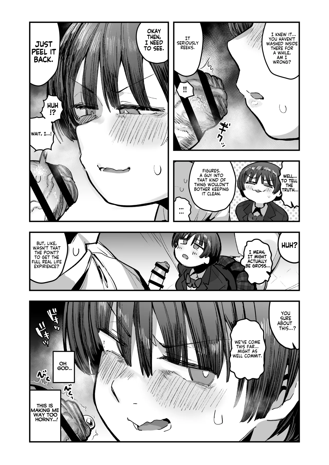 [Anon 2-okunen] Ittai Dou Natte Shimau no ka!? (Chinkasu shuu Okazu ni Onanie Saremasu) | What the hell will happen?! (She's gonna finger herself while sniffing my smegma stench!) [English] [KM_42] [Ongoing] page 85 original parody - big breasts glasses hentai manga - read online free