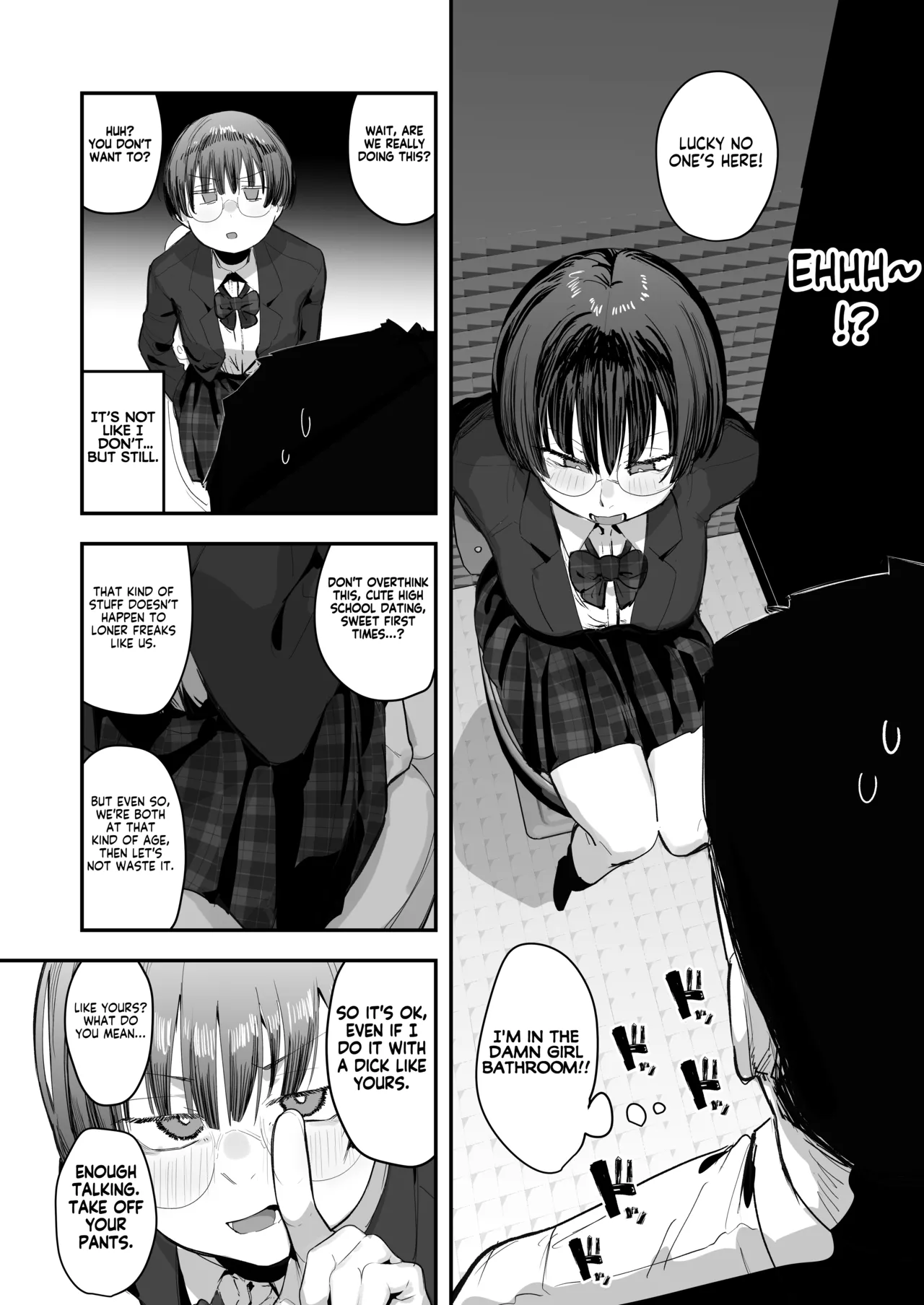 [Anon 2-okunen] Ittai Dou Natte Shimau no ka!? (Chinkasu shuu Okazu ni Onanie Saremasu) | What the hell will happen?! (She's gonna finger herself while sniffing my smegma stench!) [English] [KM_42] [Ongoing] page 9 original parody - big breasts glasses hentai manga - read online free