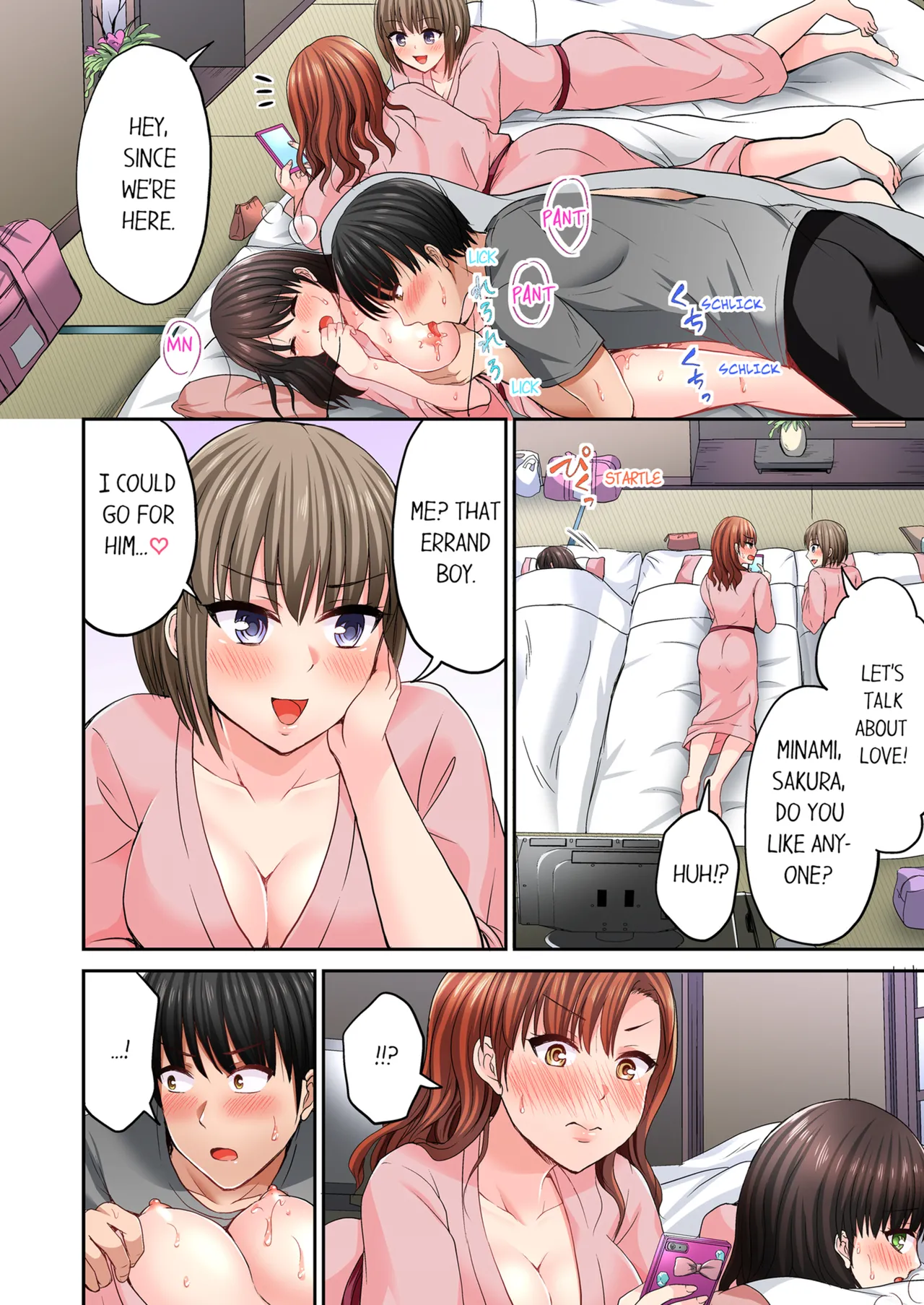 Pashiri no Shita Teku, Yabaitte... ~ Ebi Sori Iki Suru Namaiki Gyaru | Bullied Boy's Tongue Revenge Vol.1-2 page 114 - sole male full color hentai manga - read online free