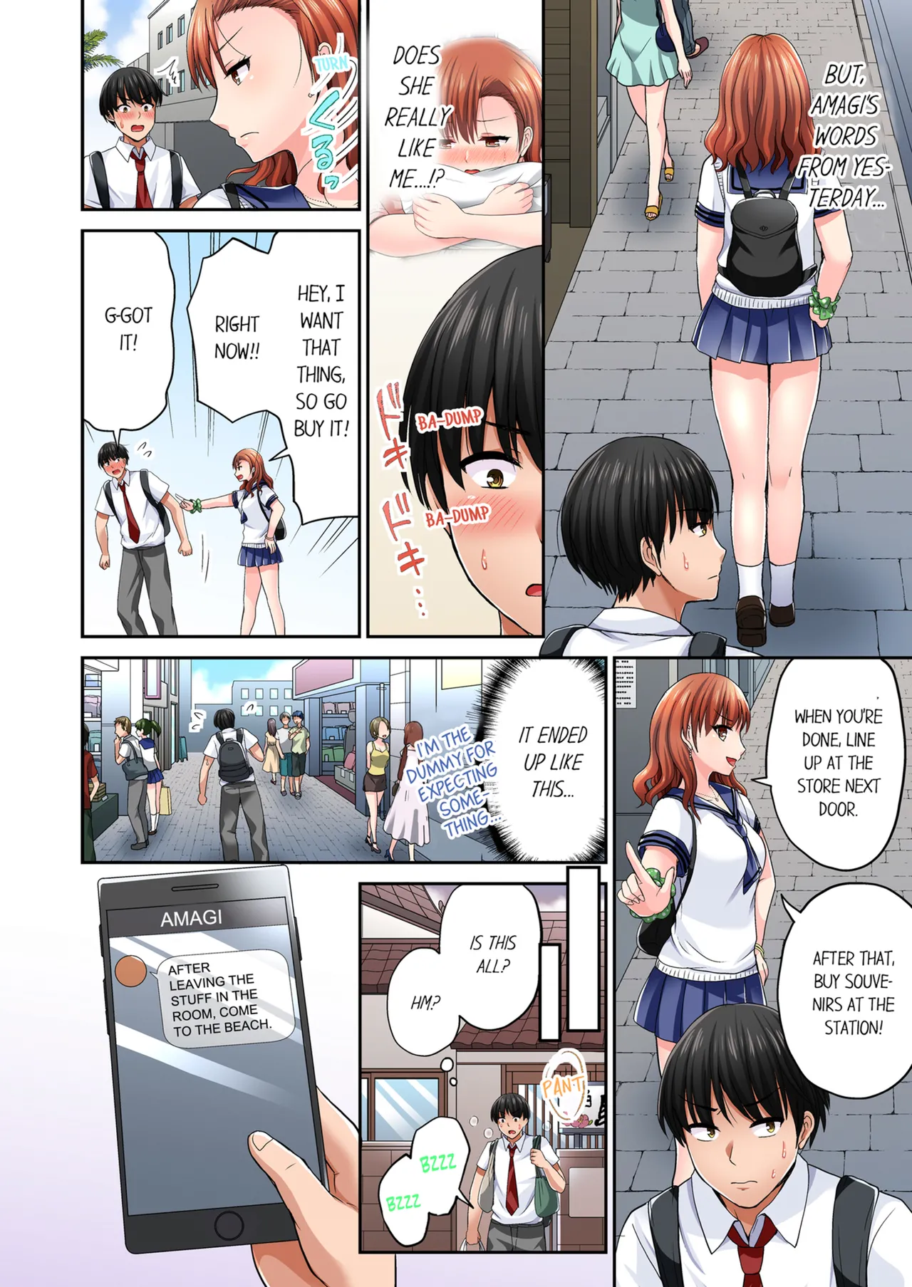 Pashiri no Shita Teku, Yabaitte... ~ Ebi Sori Iki Suru Namaiki Gyaru | Bullied Boy's Tongue Revenge Vol.1-2 page 124 - kissing virginity hentai manga - read online free