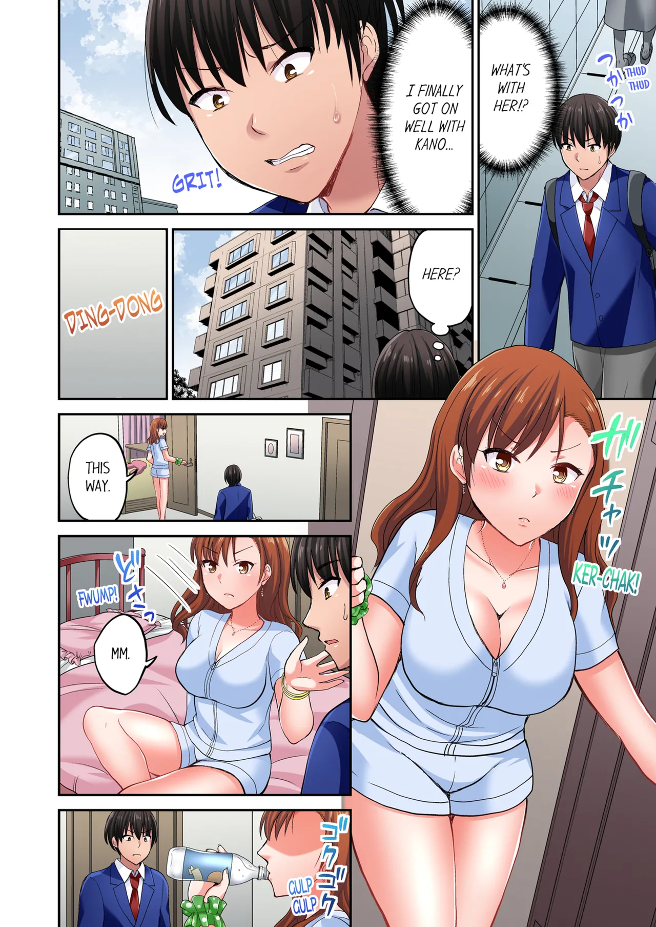 Pashiri no Shita Teku, Yabaitte... ~ Ebi Sori Iki Suru Namaiki Gyaru | Bullied Boy's Tongue Revenge Vol.1-2 page 59 - sole male full color hentai manga - read online free