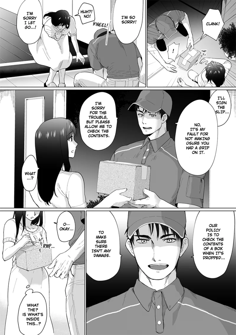 [Matsukawa Kiiro] Oku-san, Nimotsu ga Todoiteimasu. ~Takuhai Danshi ni Semarareru Hitozuma~ 1 | Ma'am, You Have a Package! The Housewife Who's Seduced by the Delivery Man 1 [English] page 22 - sole female sole male hentai manga - read online free