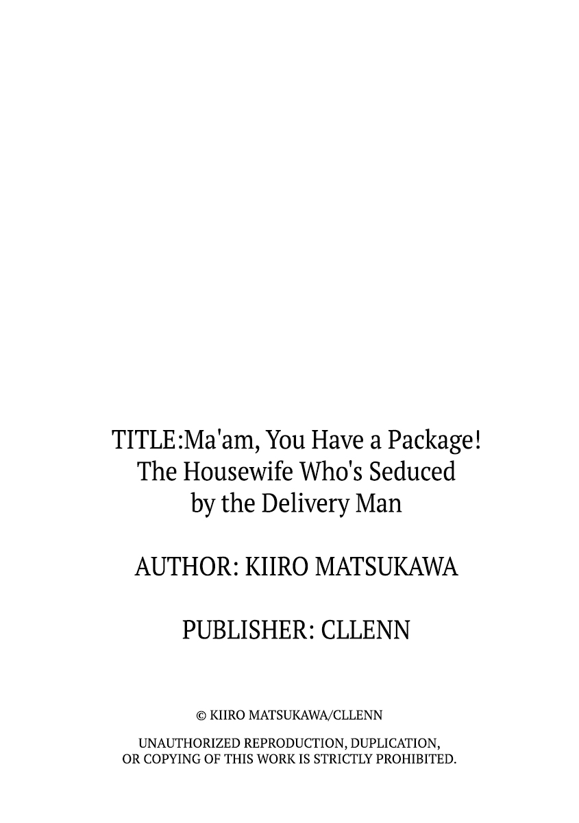 [Matsukawa Kiiro] Oku-san, Nimotsu ga Todoiteimasu. ~Takuhai Danshi ni Semarareru Hitozuma~ 1 | Ma'am, You Have a Package! The Housewife Who's Seduced by the Delivery Man 1 [English] page 27 - sole female sole male hentai manga - read online free