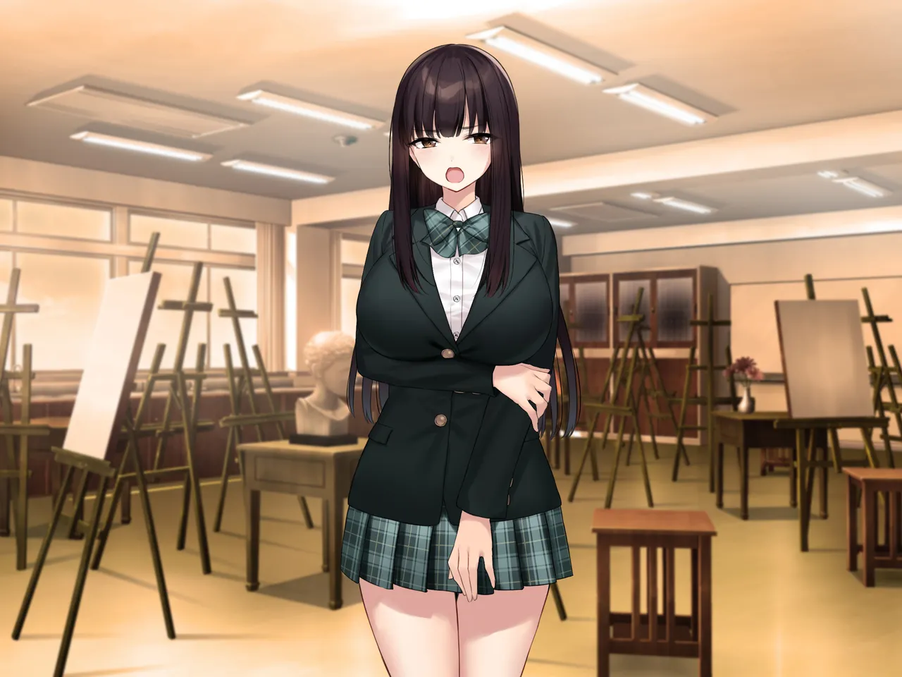 Kyonyuu na Senpai? Kyonyuu na Osananajimi? Futari to Harem H…suru? page 254 original parody - kissing big breasts hentai manga - read online free