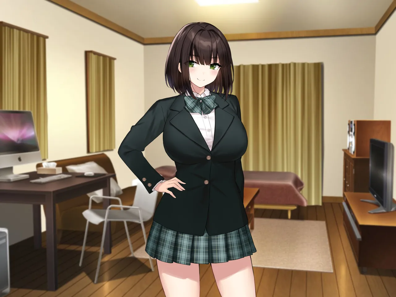 Kyonyuu na Senpai? Kyonyuu na Osananajimi? Futari to Harem H…suru? page 276 original parody - kissing big breasts hentai manga - read online free