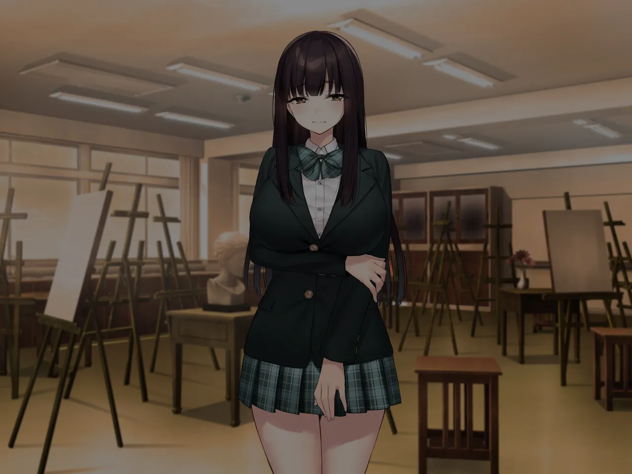 Kyonyuu na Senpai? Kyonyuu na Osananajimi? Futari to Harem H…suru? page 48 original parody - kissing big breasts hentai manga - read online free